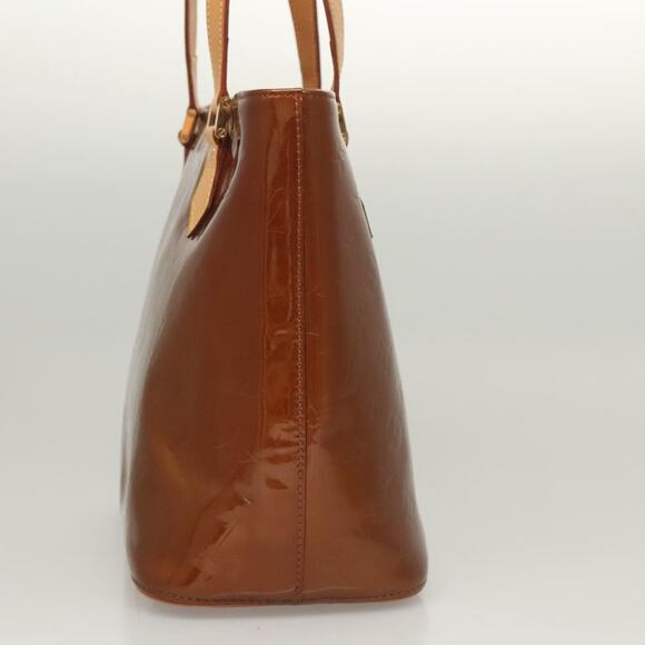 LOUIS VUITTON Monogram Vernis Houston Hand Bag Bronze M91122 - Picture 4 of 13